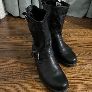 Frye Black Leather Women's Boots